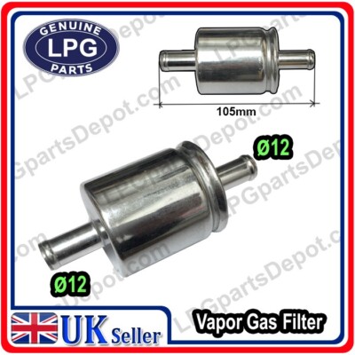 LPG car Autogas LPG FILTER vapour faze 12x12 mm AC Stag LPGtech ESGi Zavoli KME