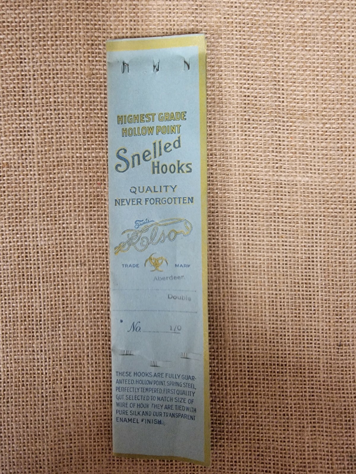 Old Frosts & Kelso Snelled Hooks Double Fishing Tackle NOS 10 eBay