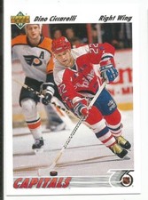 DINO CICCAELLI 1991-92 UPPER DECK CARD MINT CONDITION