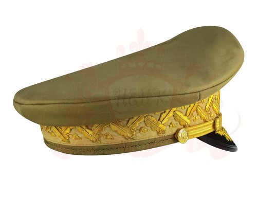Gorra pico del ejército de Estados Unidos uniforme militar caqui del general Douglas Macarthur - Imagen 2 de 3