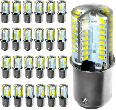 Lot of 25-Pack HQRP BA15d 110V LED Light Bulb for Pfaff Sewing Machine