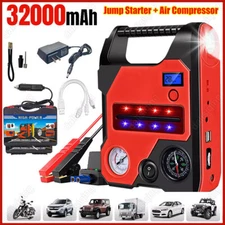 1200A Car Jump Starter with Air compressor Booster Jumper Power Bank Car Battery