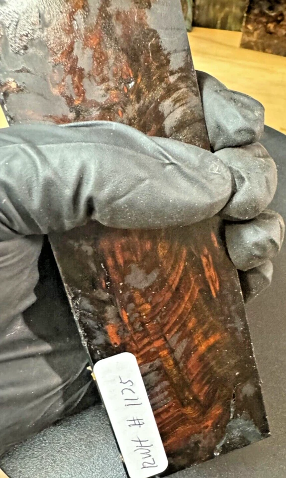 1125 STABILIZED HYBRID REDWOOD BURL,KNIFE SCALE,TOOL HANDLE,WOOD CARVING, - Image 2 of 4