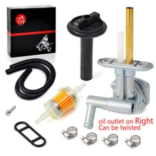 Fuel Valve Petcock filter Lever Screw For Kawasaki Prairie 360 4X4 KVF360 03-13