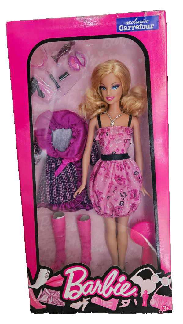 Jouets Carrefour Barbie Noel NRFB Coffret Poupée Doll BARBIE 2010