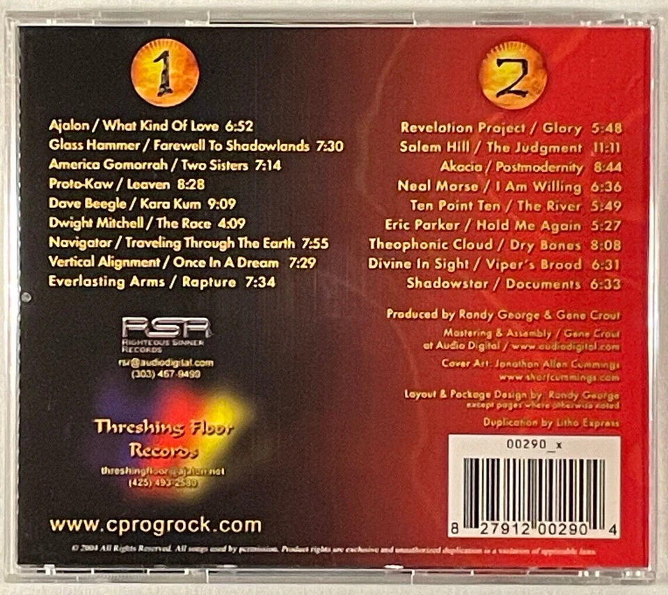 V/A Neal Morse, Salem Hill, стеклянный молоток — CPR Vol. 1 (2004) 2 компакт-диска, Xian Prog, EX - Изображение 4 из 4