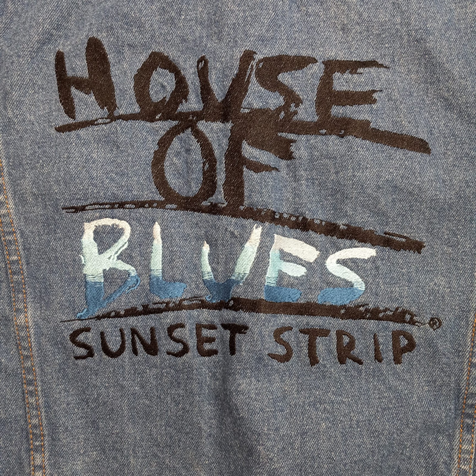 House of Blues Denim Jean Jacket • Sunset Strip • Men… Gem