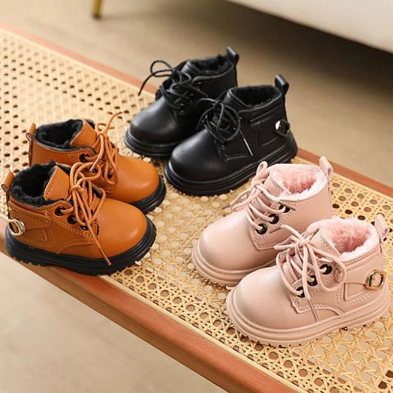 BABY GIRLS INFANT TODDLER THERMAL FUR LINED SNOW ANKLE BOOTS SHOES US SIZE | eBay