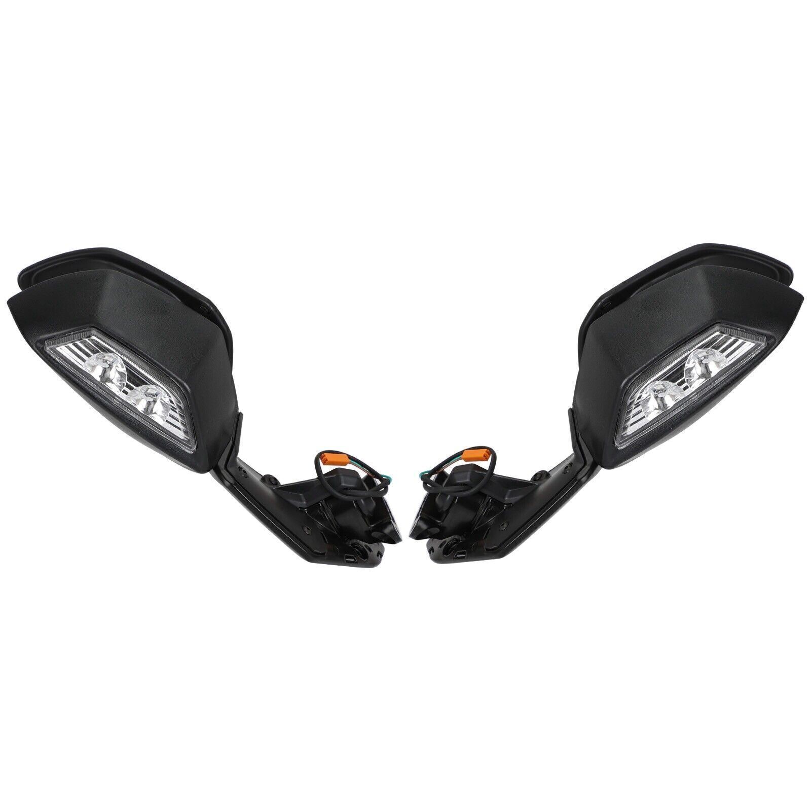 Rearview Side Mirrors w/Turn Signal For Kawasaki ZX-10R ZX-10RR Ninja 2016-2020
