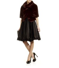 Ted Baker Brown Faux Fur Jacket Dress Coat Wedding Party Bridal Vintage 5 16 Xl