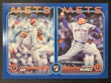 2024 Topps Update Dedniel Nunez / Tyler Jay Rookie Combo Royal Blue #US82 RC