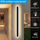 80/100Cm Long Led Outside Light 30W Outdoor Rainproof Wall Light Fixtures Sconce