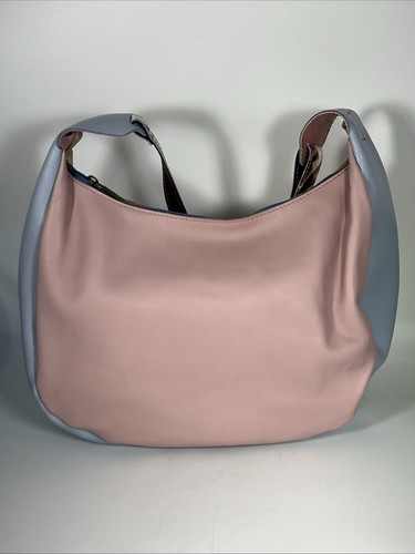 EBARRITO Beige Blau Leder Schultertasche Handtasche Mehrfarbig Neu mit Etikett mit Staubbeutel - Bild 3 von 16