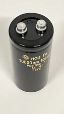 Capacitor AUDIO 10000 MFD 10000UF 100VDC Electrolytic 105c  4 1/4 X 2 inch 1 pc