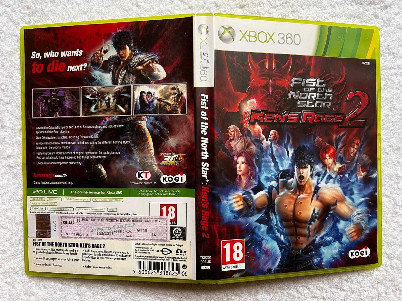 FIST OF THE NORTH STAR : Ken ́s Rage 2 Microsoft Xbox 360 Free Region CIB Eng...