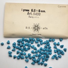 Factory Pack Swarovski Crystal Turquoise 6.5x6mm Cone Shape 5400 Beads; 144pc