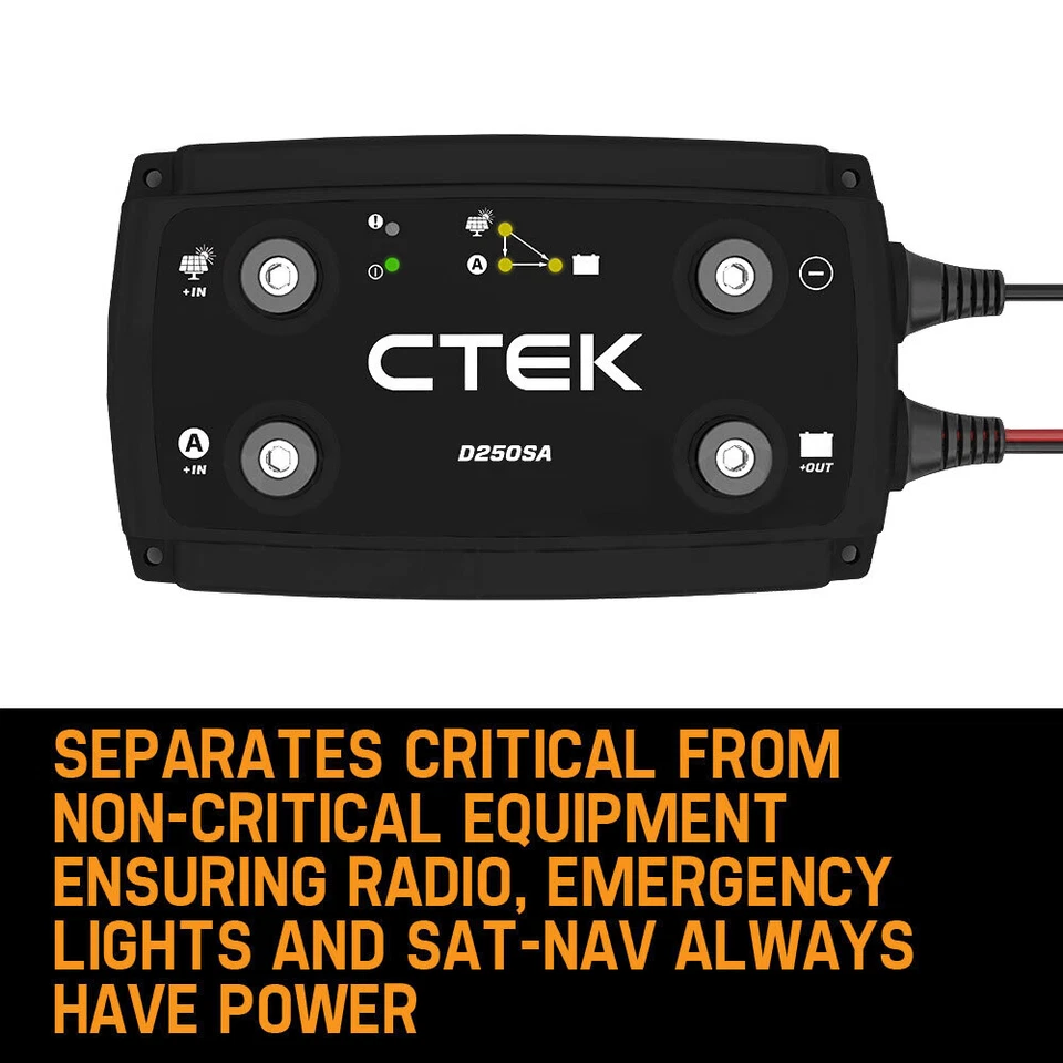 CTEK 20A OFF GRID Battery Charging System w/ D250SA & Digital Display Monitor - image 3 of 4