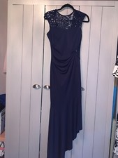 Lipsy Navy Evening Dress with sequin and lace detail size 10 BNWT