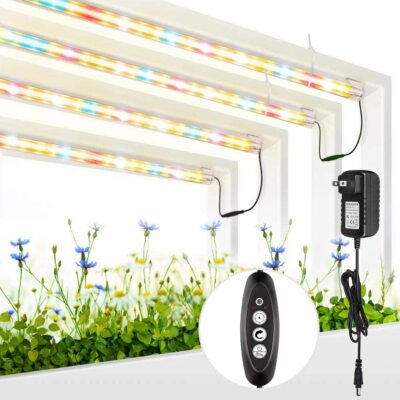 Full Spectrum Led Grow Light with Timer Plant Lights Bar for Indoor Tent