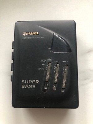 AIWA HS-G21 Portable Stereo Cassette Player Kassettenspieler Super Bass