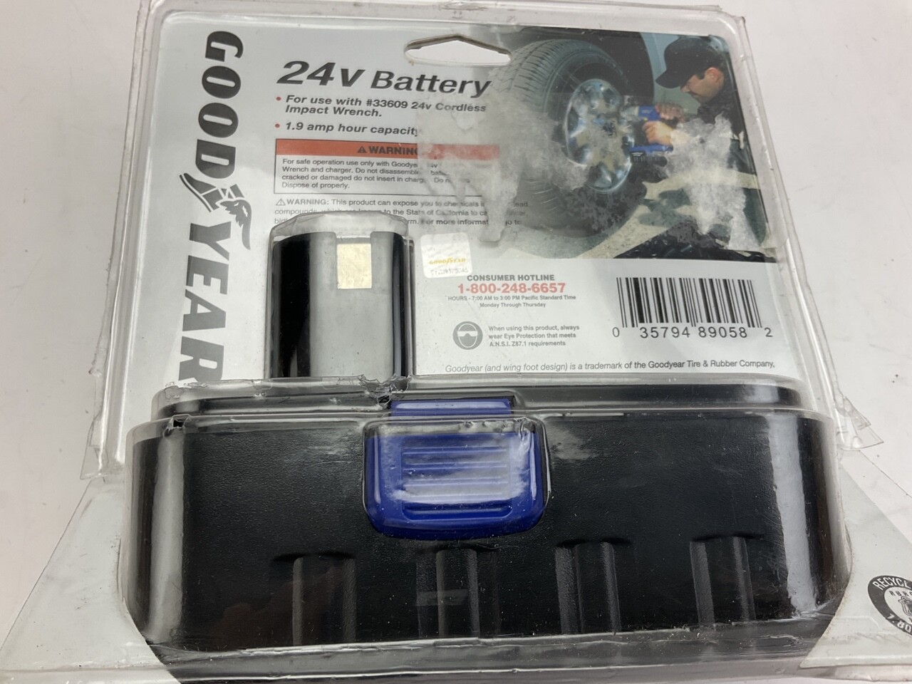 Goodyear Impact Wrench 24v Battery 33611y 89058 for sale online eBay