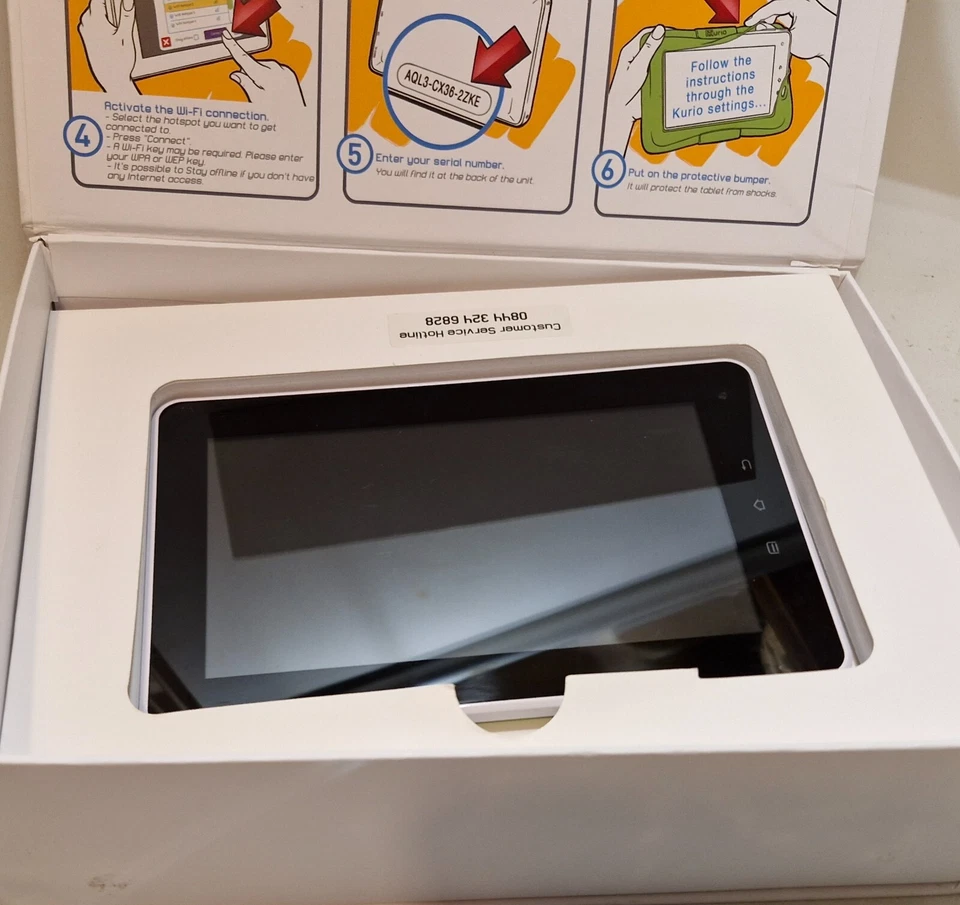 Kurio 7 KD Interaktive Kinder Spiele Tablet Android Originalverpackt Funktioniert - Bild 3 von 4