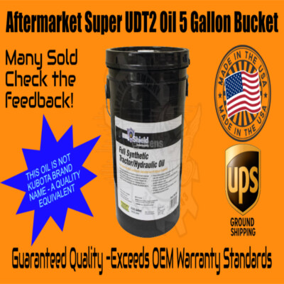 5 GALLON SUPER SYNTHETIC Super UDT2 equivalent for KUBOTA FULL SYNTHETIC OIL  