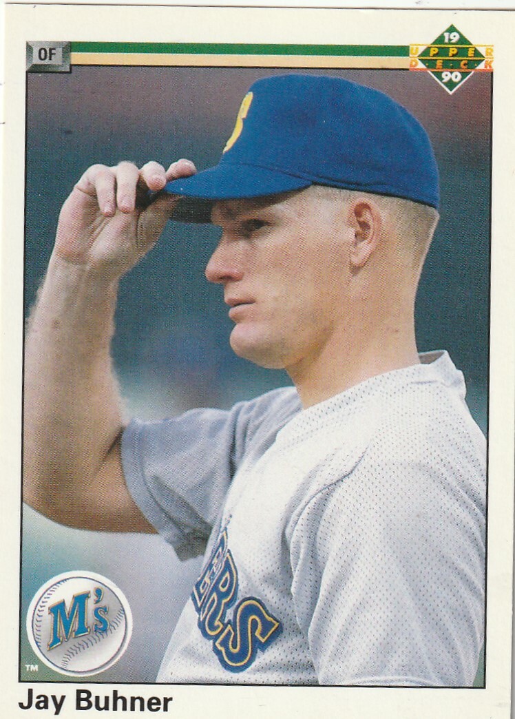 FREE SHIPPING-MINT-1990 Upper Deck Jay Buhner #534