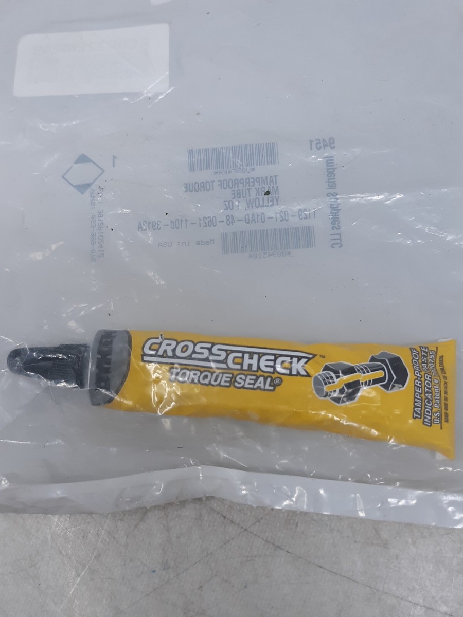 DYKEM Cross Check Torque Seal Tamper-Proof Indicator 83317 Yellow