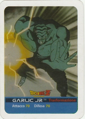 Lamincards Dragon Ball Z Edibas Serie Oro GARLIC JR N 140