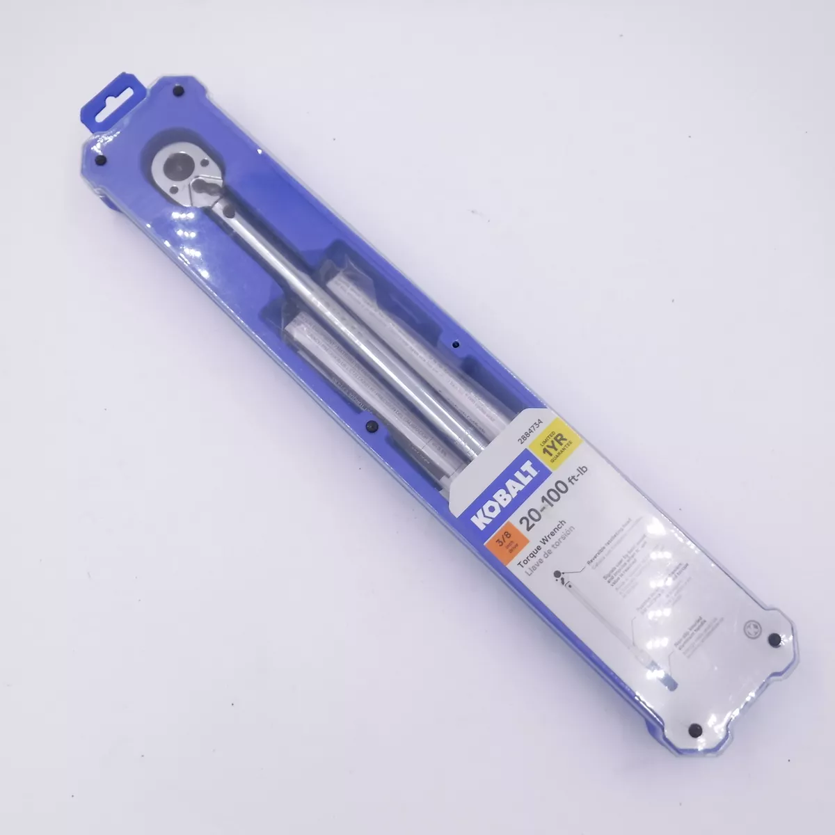 Kobalt 3 8 in Drive Click Torque Wrench 20 ft lb to 100 ft lb