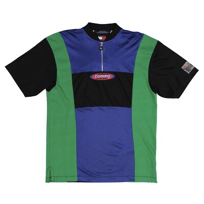 Vintage 90's Tommy Hilfiger Jeans Racing Gear quarter zip shirt