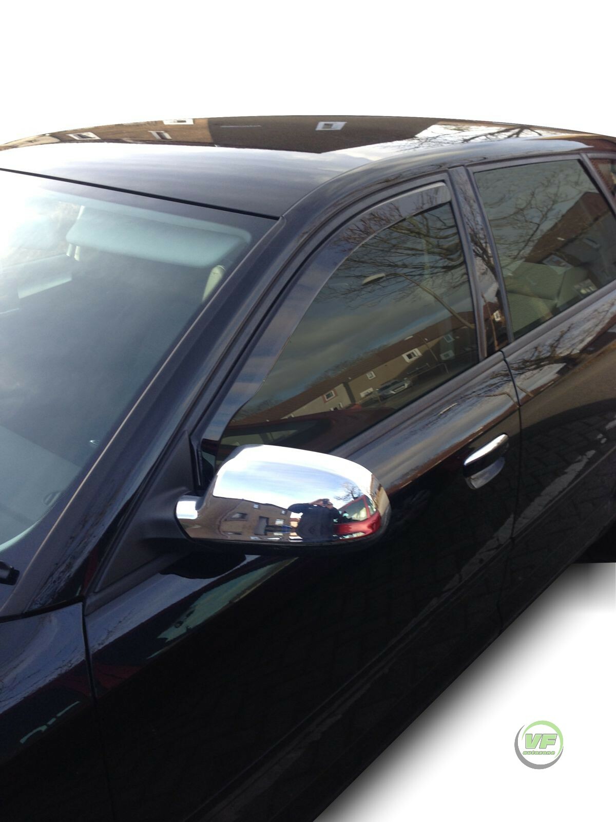 SET OF FRONT HEKO TINTED WIND DEFLECTORS for AUDI A3 8P 5 DOOR 2004