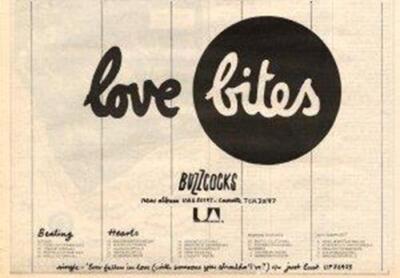 Buzzcocks Ever Fallen In Love UK Tour advert 1978