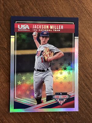 Jackson Miller 2018 USA Baseball Stars Stripes Platinum Stars #56 Reds /10