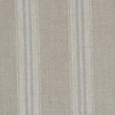 French Washed Linen Oslo Stripe Duck Egg Blue Vintage Fabric Curtains Woven