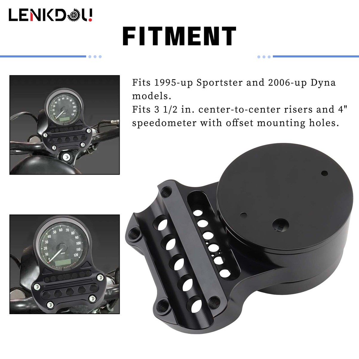 CNC Speedometer Bracket Relocation Indicator Clamp For