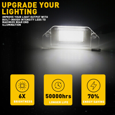 Luz De Matrícula Para Chrysler 300C, Accorios 2004, 2005, 2006, 2007, 2008, 2009, 2010, 2011, 2012, 2 Piezas, Lámpara LED - AliExprs