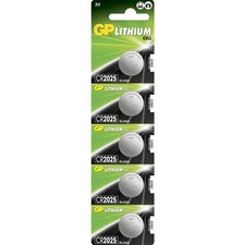 Gp Batteries Blister 5 Batterie Litio a Bottone CR2025