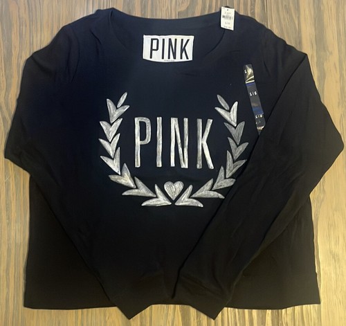 Porte-badge (Lanyard) Victoria's Secret PINK Noir Et Blanc Avec Zip - Neuf Avec étiquettes