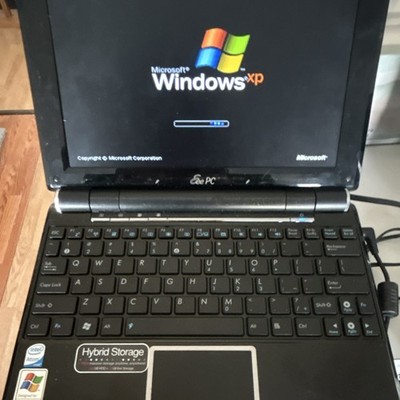 ASUS Eee PC Netbook 10.1'' Intel Atom Hybrid Storage Windows XP Black