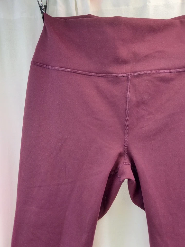 Fabletics Define High Waisted PowerHold Burgundy NWT Activewear Leggings - XL - Image 3 of 4
