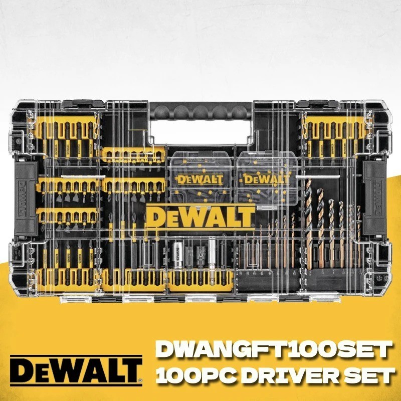 DEWALT FlexTorq 100 Piece Impact Driver Bit Set DWANGFT100SET ToughCase Screw