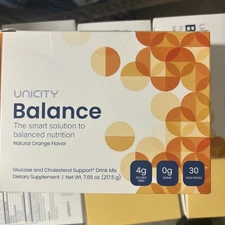 Unicity Balance Dietary Supplement NATURAL ORANGE, 30 Stick Packs