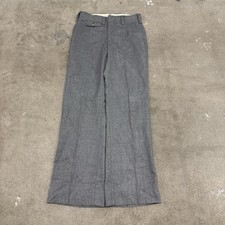 Vintage 50s Grey Wool Pants Slacks Trousers 29x30 Rockabilly Trousers Talon Zip