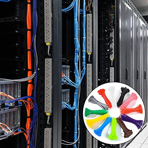 1200Pcs Mixed Colored Zip Ties,Locking Nylon Cable Zip Ties,chick leg ...