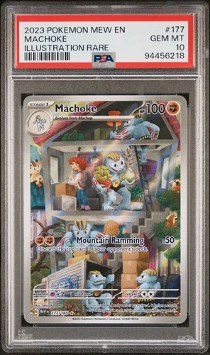 2023 Pokemon SV 151 Machoke Illustration Rare #177/165 PSA 10 GEM MINT