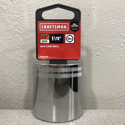 Craftsman CMMT47518 1-1/2 in. X 1/2 in. drive SAE 12 Point Standard Socket 1 pc