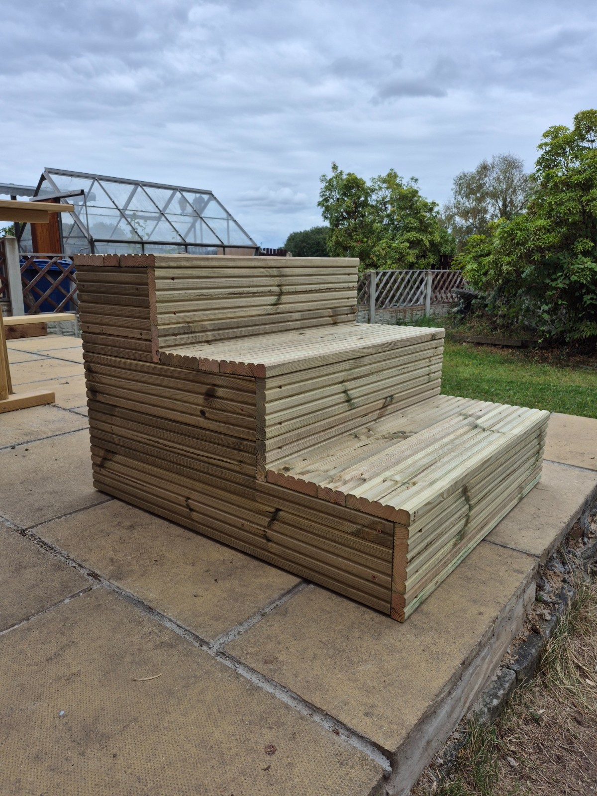 Wooden Decking / Multiple sizes / Solid Outdoor Steps/Stringer Steps Replacement