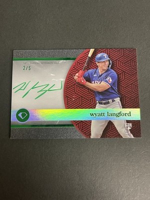 2024 Topps Diamond Icons Wyatt Langford RC Polychromatink Green Ink Auto #2/5